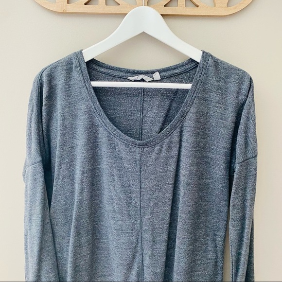 Athleta Long Sleeve Top Gray Sz Small - Picture 2 of 9